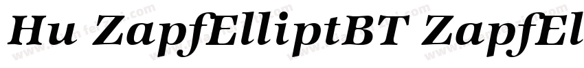 Hu ZapfElliptBT ZapfElliptBT Bold字体转换